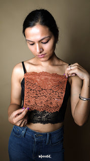 Cappuccino Brown - Lace Mockers