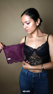 Plum Jam - Lace Mockers