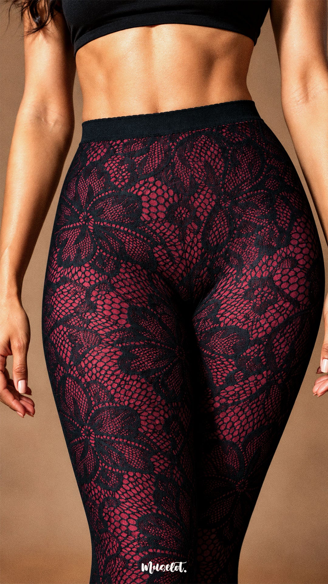 Mulberry Bloom - Layered Designer Stockings