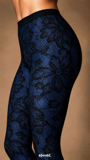 Moonlit Bloom - Layered Designer Stockings