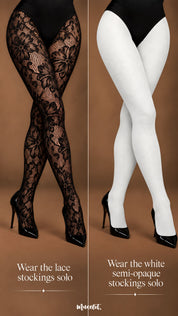 Angel Bloom - Layered Designer Stockings