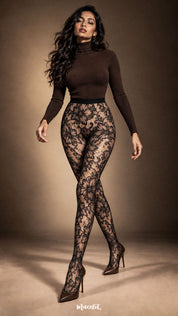 Golden Bloom - Layered Designer Stockings