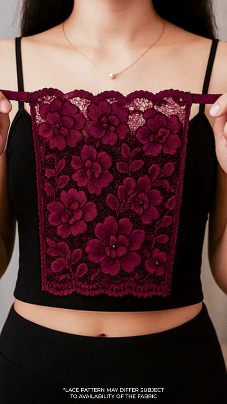 Lacy Maroon Mockers