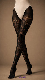 Majestic Ornate Designer Lace Stockings