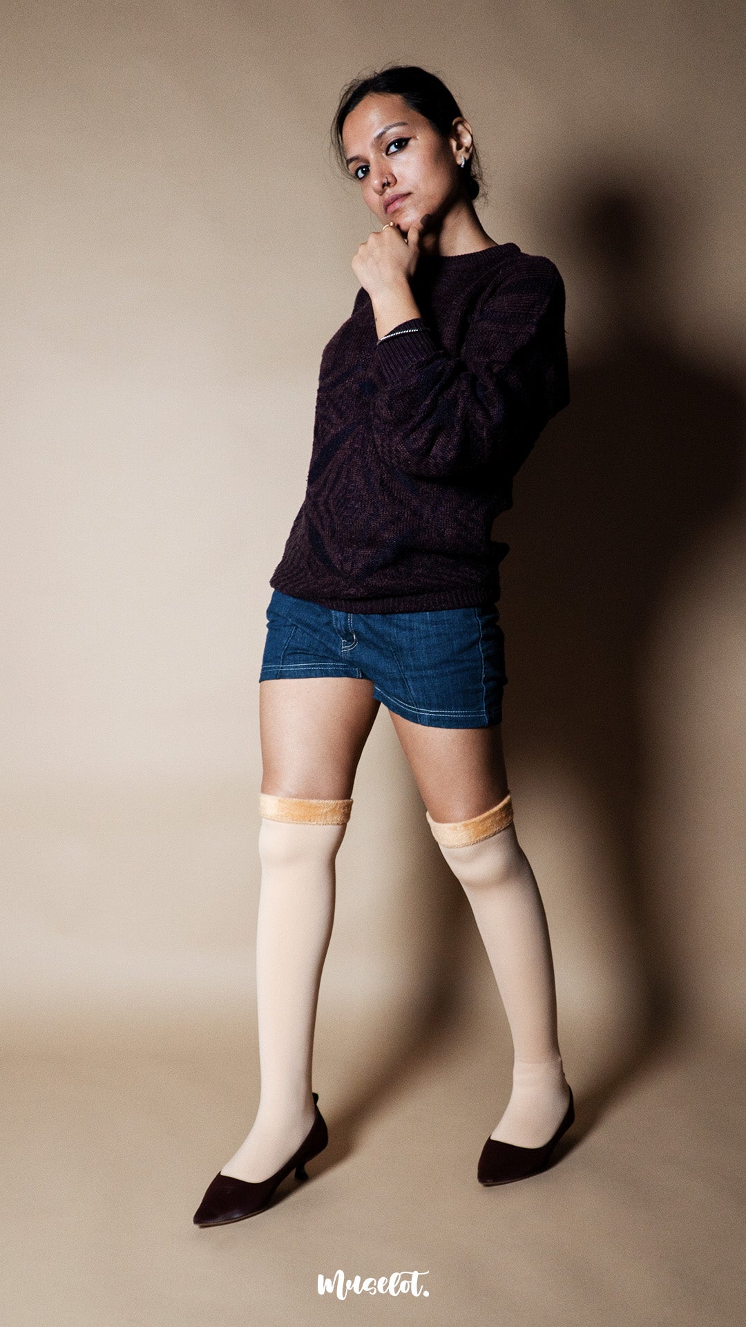Knee-High Furry Warm Socks