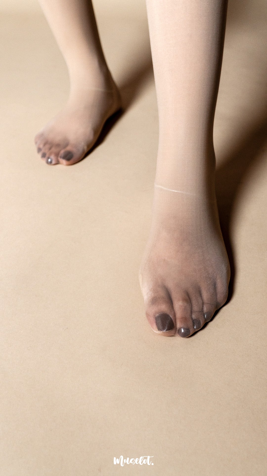 Glossy Semi-Sheer Silky Stockings