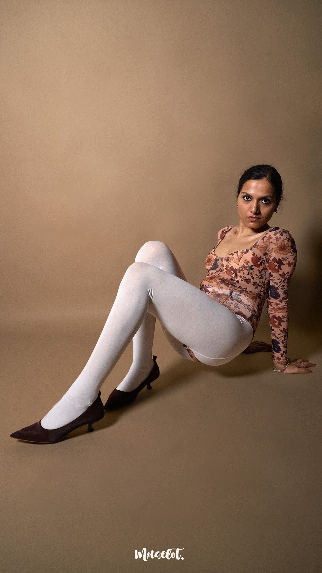 Semi Opaque Tear Proof White Stockings