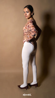 Semi Opaque Tear Proof White Stockings