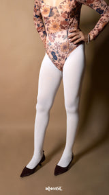 Semi Opaque Tear Proof White Stockings