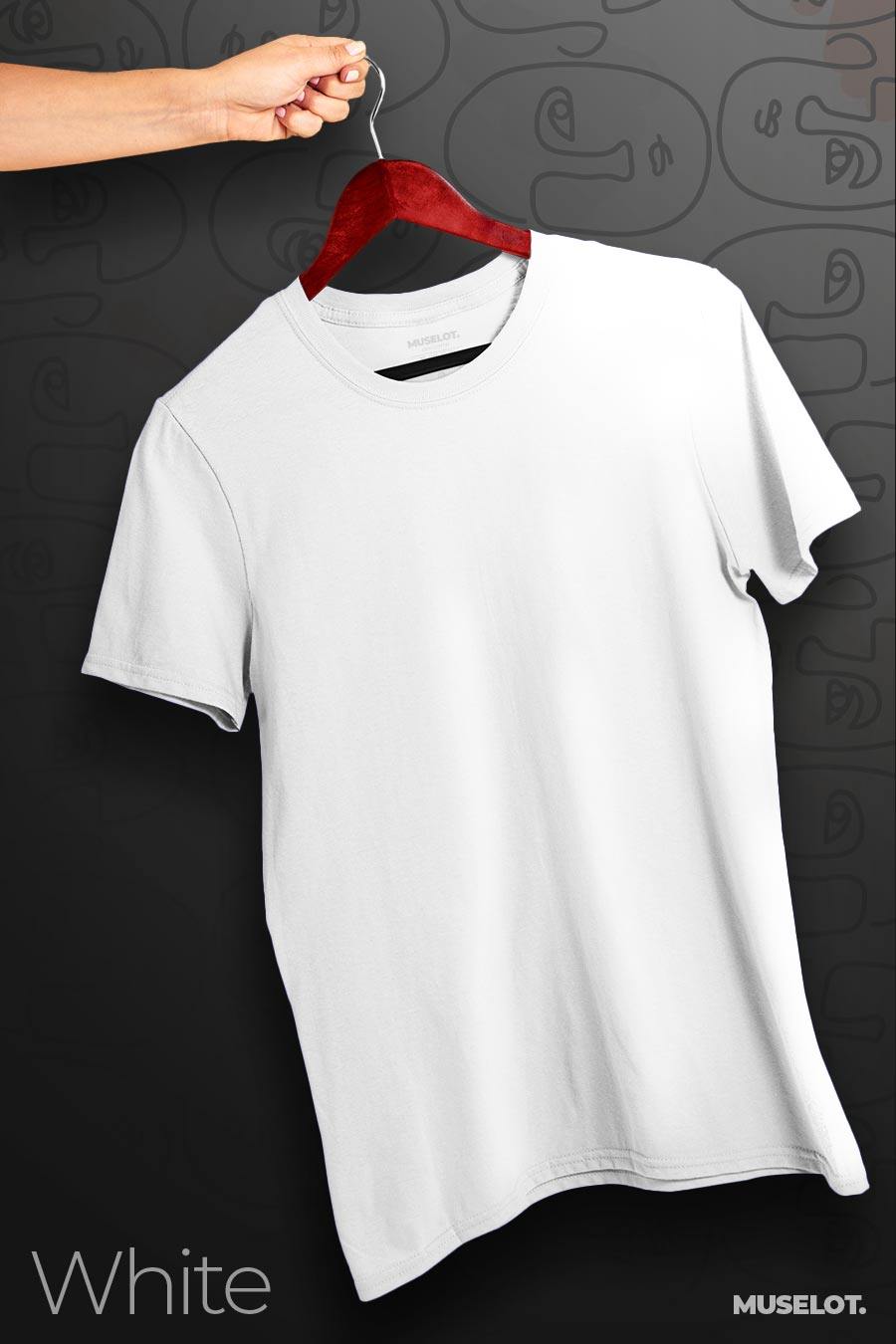 plain t shirts - Plus size t shirts (light solid colors)  - MUSELOT