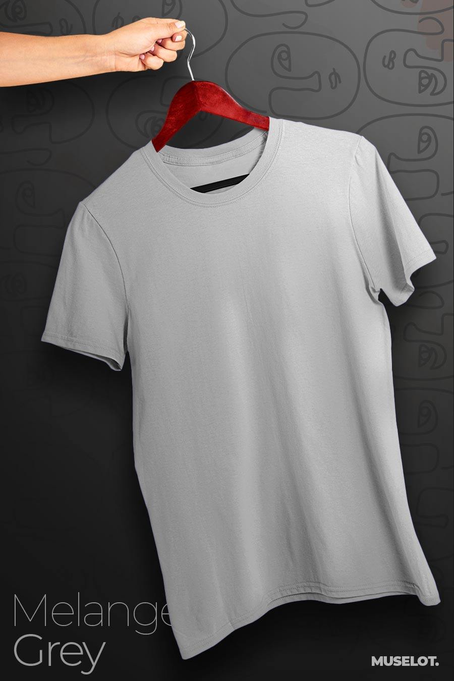 Solid grey t online shirt