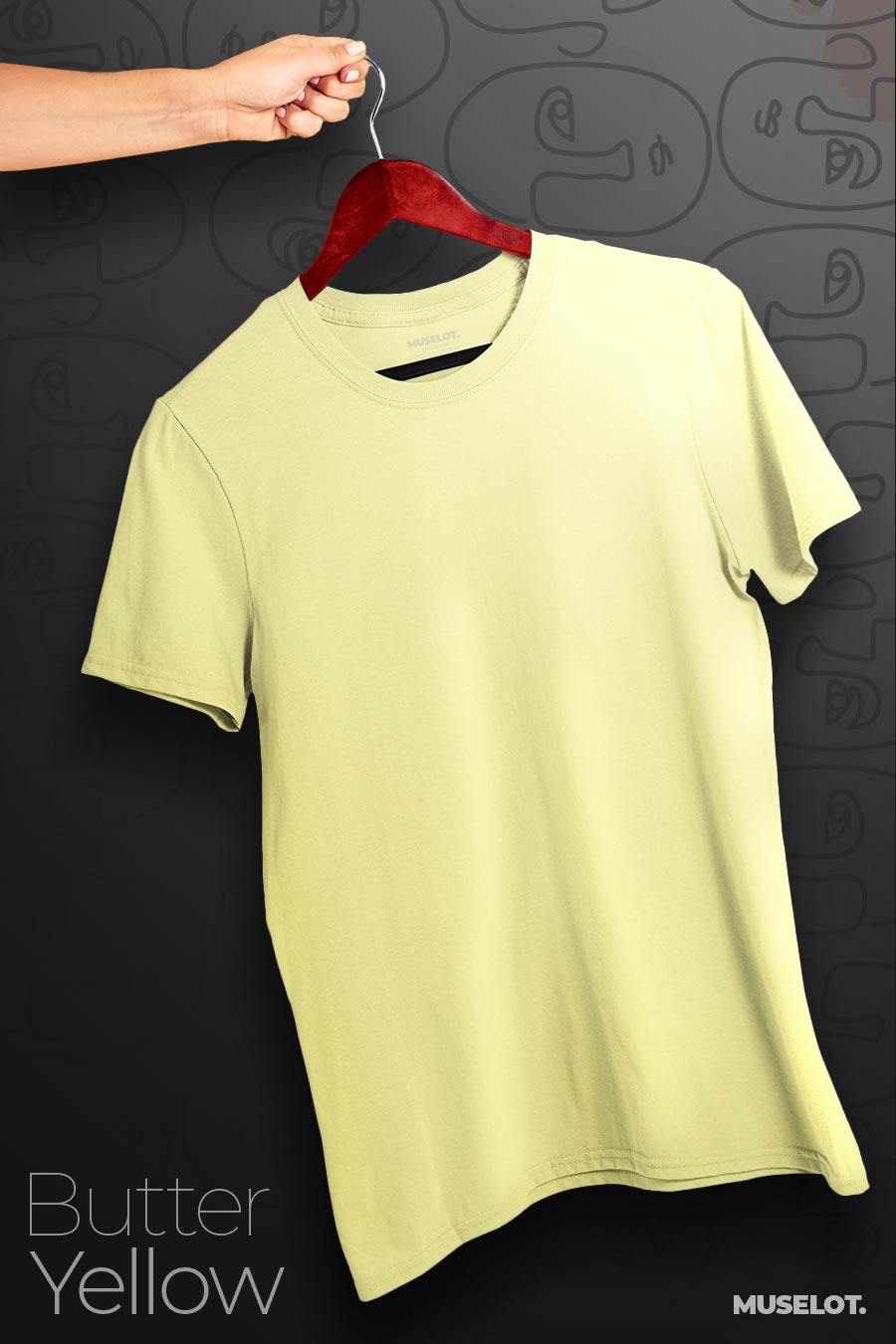plain t shirts - Plus size t shirts (light solid colors)  - MUSELOT