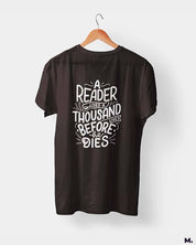 Printed t shirts - A reader lives 1000 lives  - MUSELOT