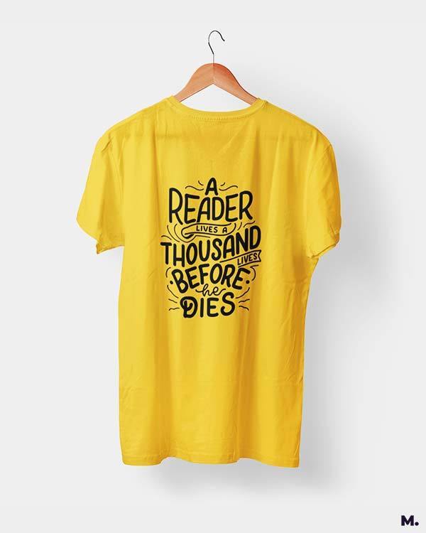 Printed t shirts - A reader lives 1000 lives  - MUSELOT