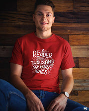 Printed t shirts - A reader lives 1000 lives  - MUSELOT