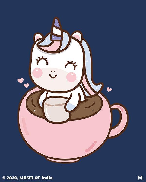 Printed hoodies - Coffee is my unicorn  - MUSELOT