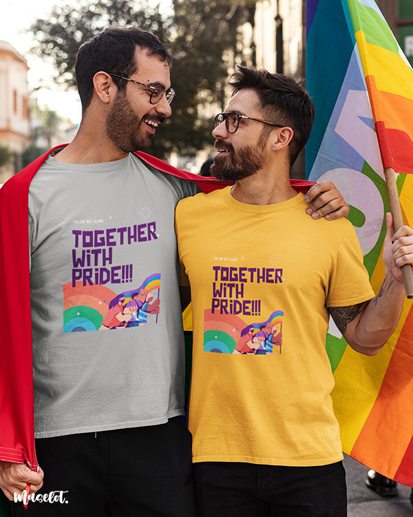 Muselot's Together with pride printed t shirts for LGBTQ pride. 