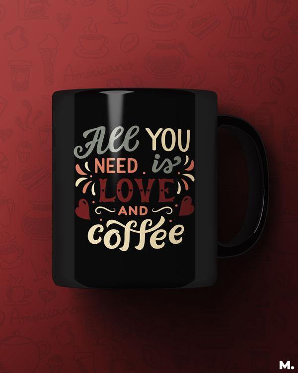 Printed mugs - Love and coffee  - MUSELOT