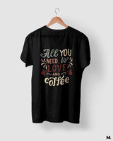 Love and coffee printed t shirts