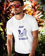 printed t shirts - And exhale  - MUSELOT