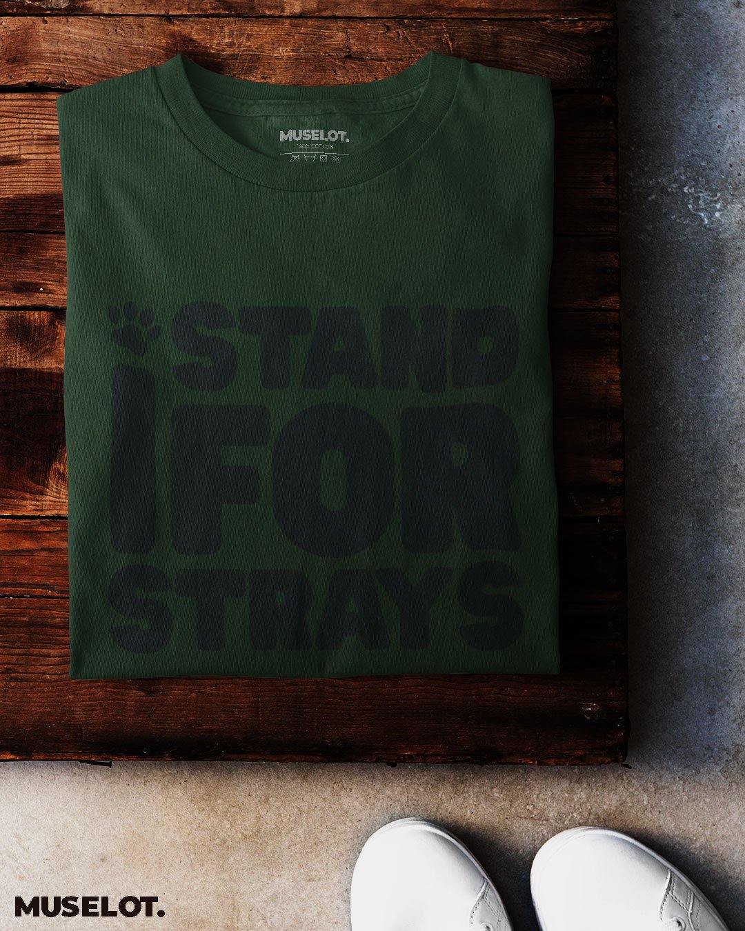 printed t shirts - I stand for strays ( Dark colors )  - MUSELOT