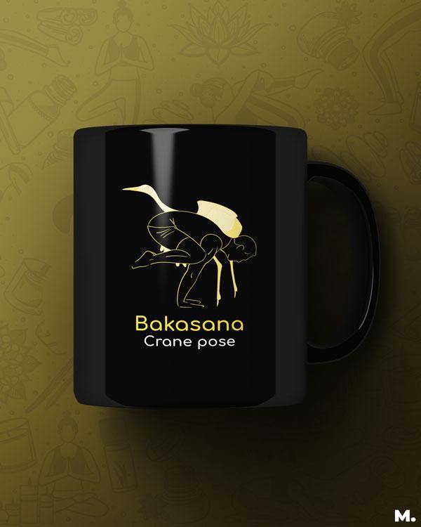 Printed mugs - Bakasana - crane pose  - MUSELOT