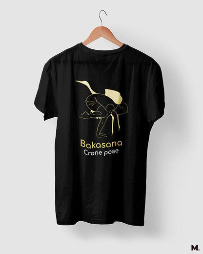 printed t shirts - Bakasana crane pose  - MUSELOT