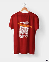 Bake someone happy printed t shirts