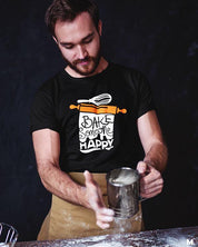 printed t shirts - Bake someone happy  - MUSELOT