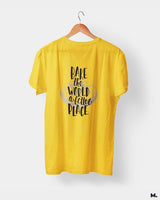 Bake world a better place printed t shirts
