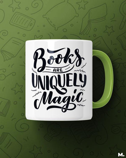 Printed mugs - Books are uniquely magic  - MUSELOT