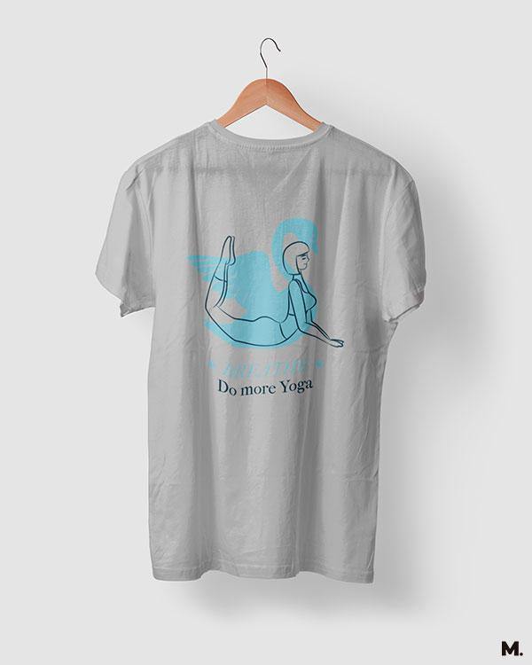printed t shirts - Breathe. Do more yoga  - MUSELOT