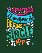 printed t shirts - Journey of 1000 miles - MUSELOT
