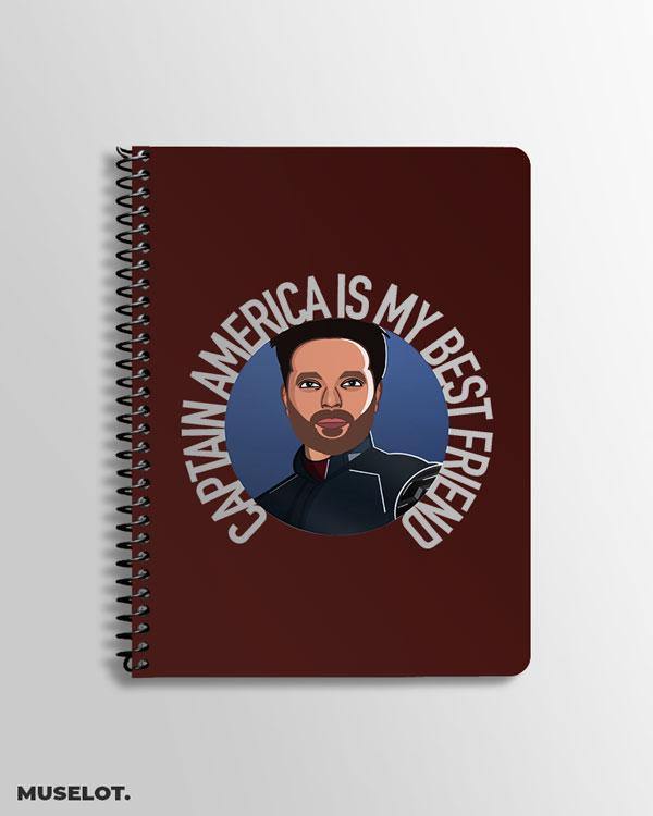 Printed notebooks - Captain america is my best friend  - MUSELOT