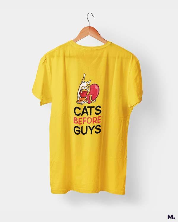 printed t shirts - Cats before guys  - MUSELOT