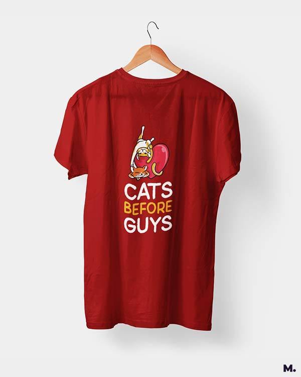 printed t shirts - Cats before guys  - MUSELOT