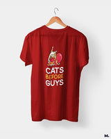 Cats before guys printed t shirts
