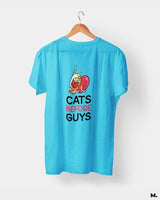 Cats before guys printed t shirts