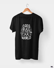 printed t shirts - Cats rule the world  - MUSELOT