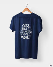 printed t shirts - Cats rule the world  - MUSELOT