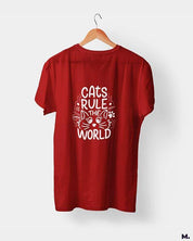 printed t shirts - Cats rule the world  - MUSELOT