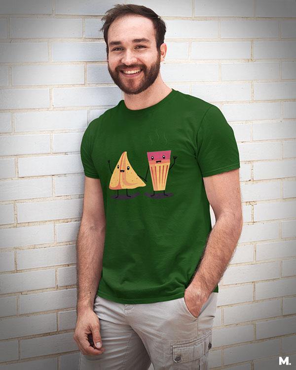 printed t shirts - Chai samosa  - MUSELOT