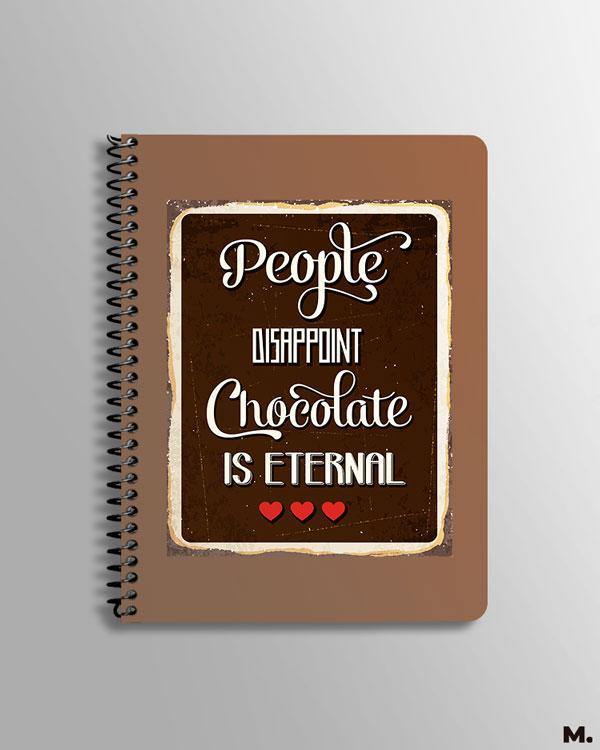 Printed notebooks - Chocolate is eternal  - MUSELOT