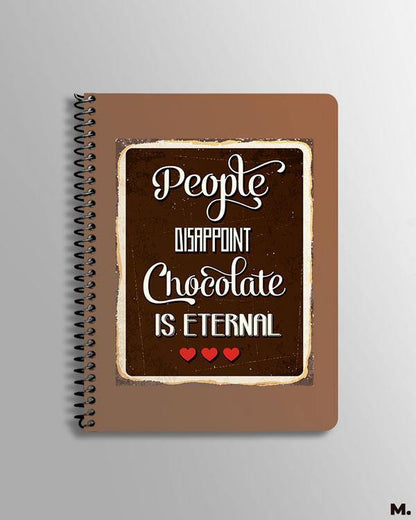Printed notebooks - Chocolate is eternal  - MUSELOT