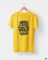 Coffee and dogs printed t shirts