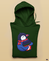 Coffee in winters printed hoodies