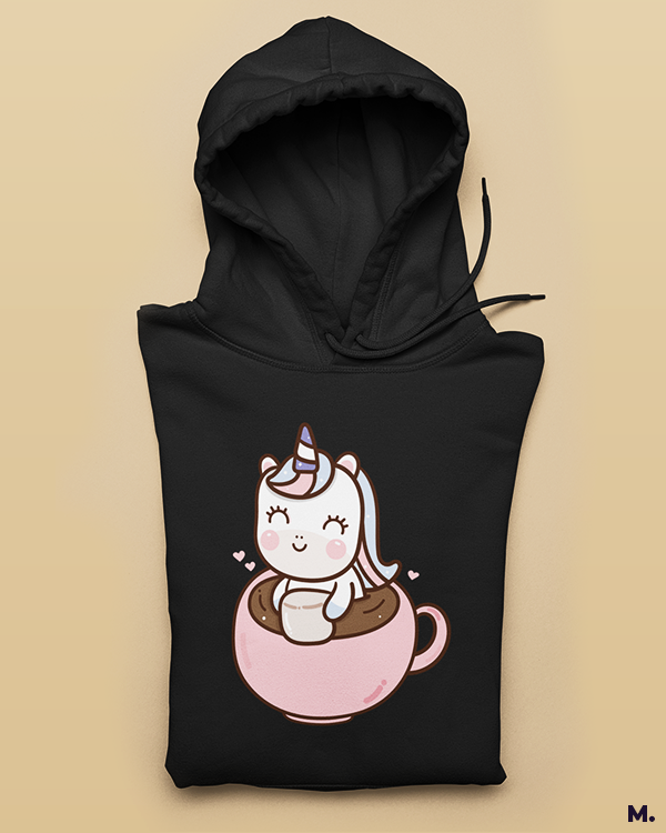 Printed hoodies - Coffee is my unicorn  - MUSELOT