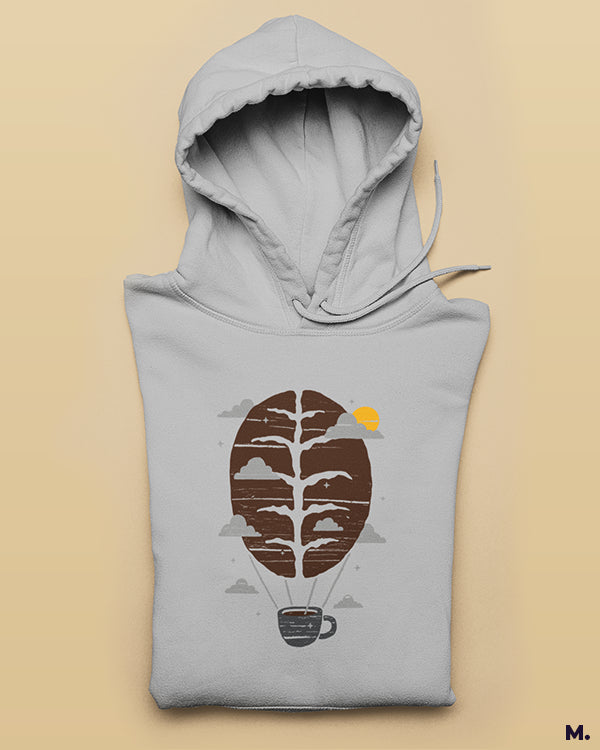 The coffee parachute printed hoodies