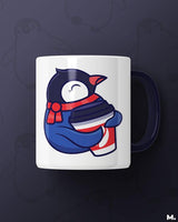 Coffee in winters printed mugs