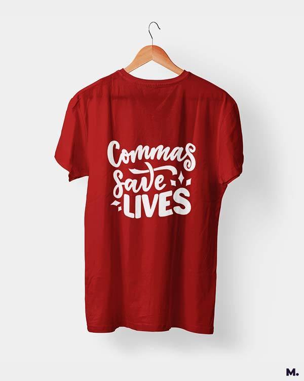 printed t shirts - Commas save lives  - MUSELOT